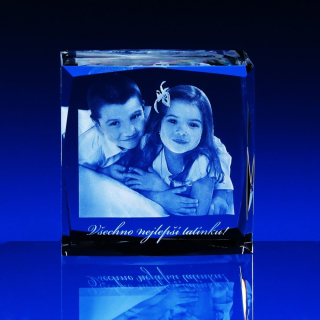 3D FOTO sklo 130x130x70 mm